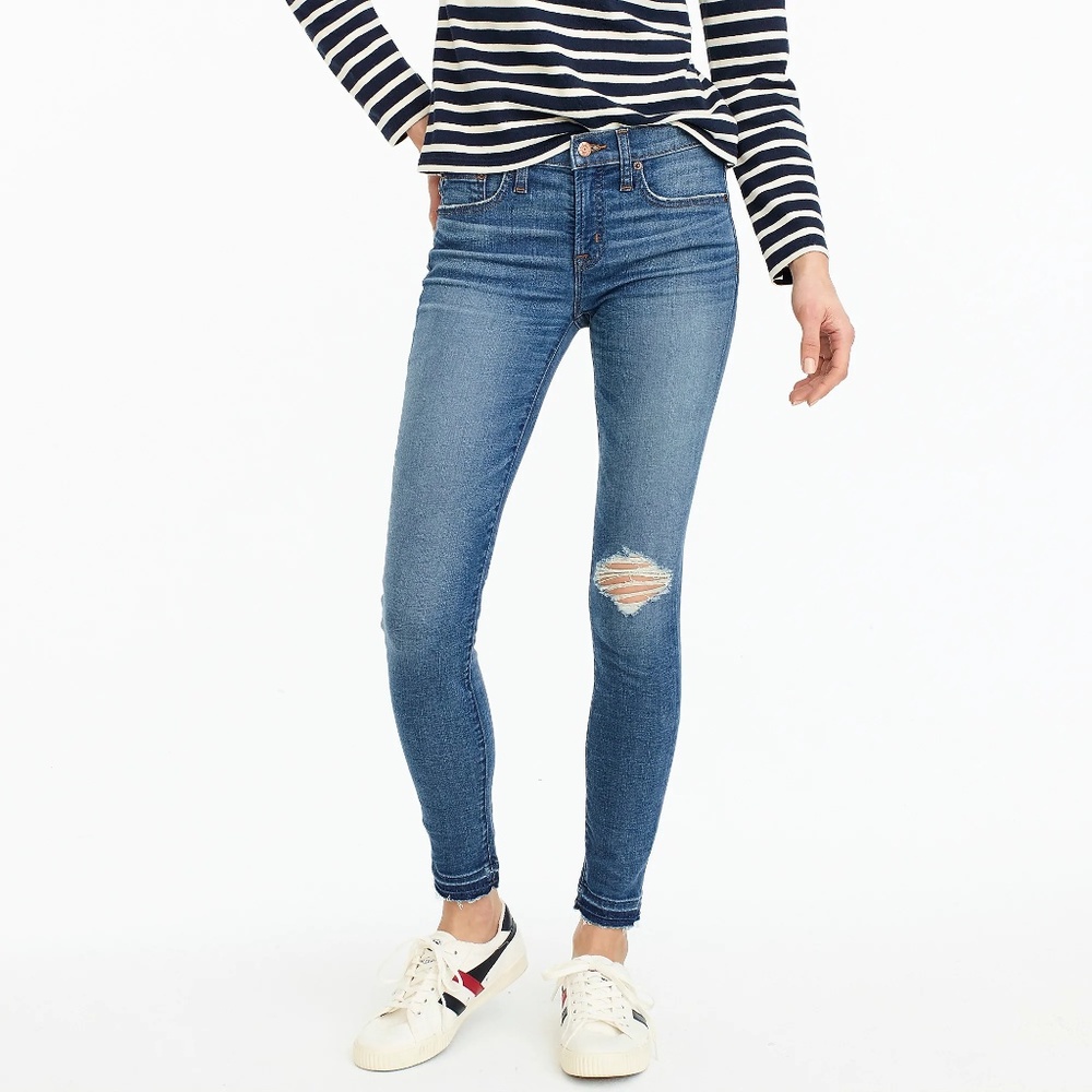 J. Crew 8" Toothpick Jean‎ in Newcastle Wash